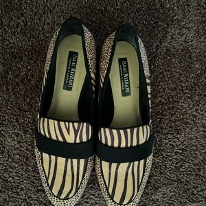 Isaac Mizrahi Highline United Sadie Animal Print Loafer Size 7.5 Casual Slip On